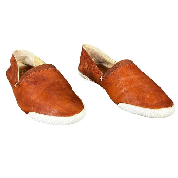 Frye Women’s Melanie Brown Leather Slip On Size US 9.5 - Picture 5 of 10